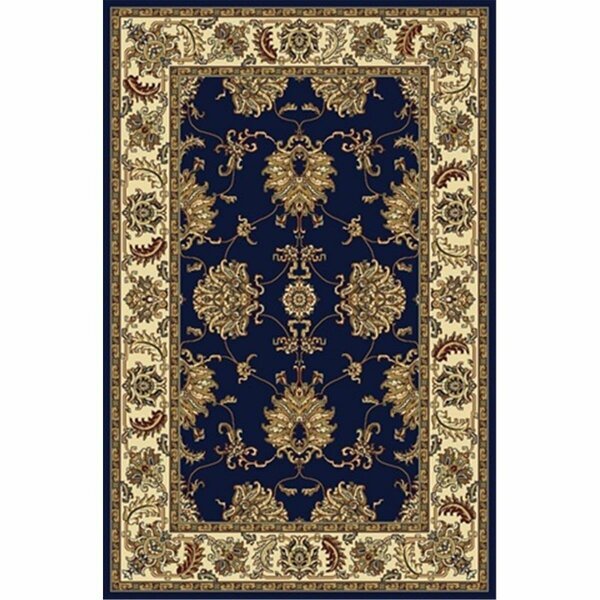 Auric Noble Rectangular Navy Blue Traditional Italy Area Rug, 7 ft. 9 in. W x 11 ft. 6 in. H AU1617725